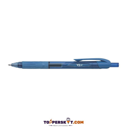 FLAIR V2 Retractable Gel Pen – Blue : The Ultimate Writing Experience Smooth, Smudge-Free, and Refillable ( Pack of 1 ) - Topperskit LLP