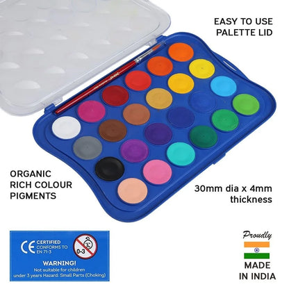 Doms Water Color Cakes: Elevate Your Artistic Expression ( Pack Of 24 ) - Topperskit LLP