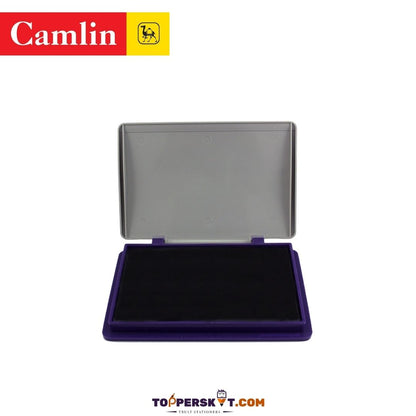 Camlin Impressions Deluxe Stamp Pad- Small, Violet : Durable Plastic, Smudge-Free, and Instant Drying for Sharp and Long-Lasting Impressions ( Pack of 1 ) - Topperskit LLP