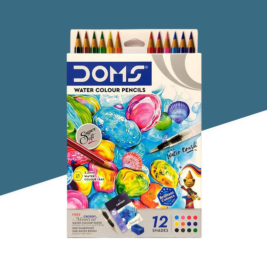 Doms Water Colour Pencils (Set Of 12 )