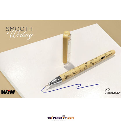 Win Summer Ball Pen - Black (Pack of 1)