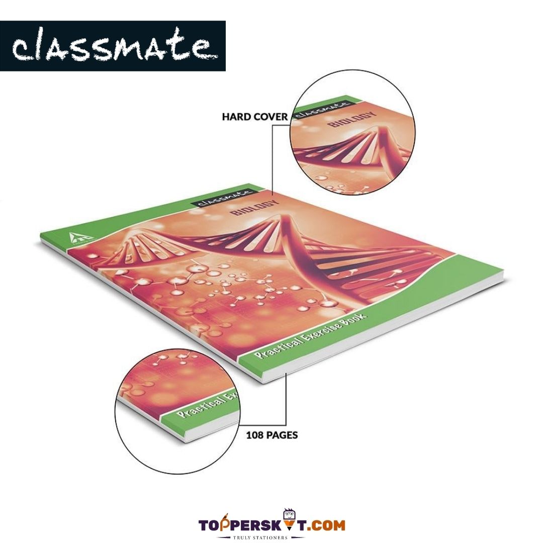 Classmate A4 Practical Notebook - Biology : Perfect Companion for Lab Experiments ( Pack of 1 ) - Topperskit LLP