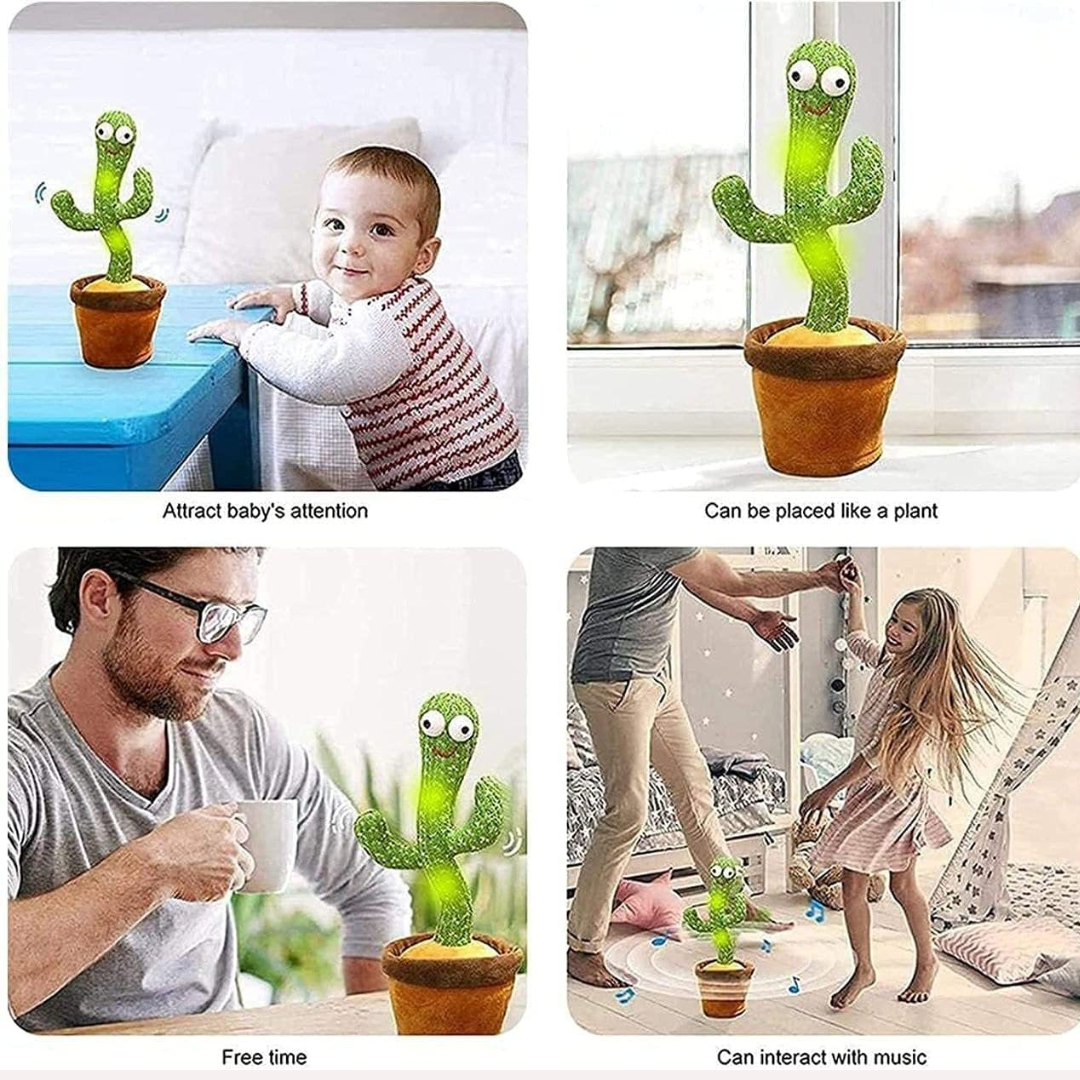 BigFun Toy Cactus - Interactive and Fun Plush Toy (Pack of 1)