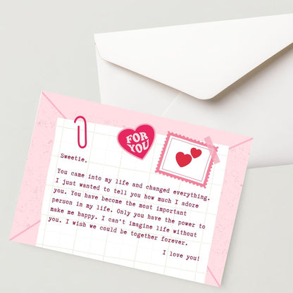 Premium  Propose Card - 300 GSM Cold Pressed Paper (Pack of 1)