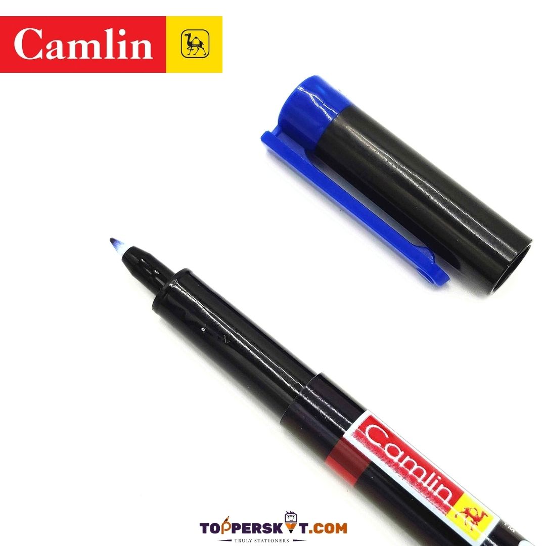 Camlin CD – DVD Marker Pen - Blue : Consistent, Dark, and Versatile Marking ( Pack Of 1 ) - Topperskit LLP