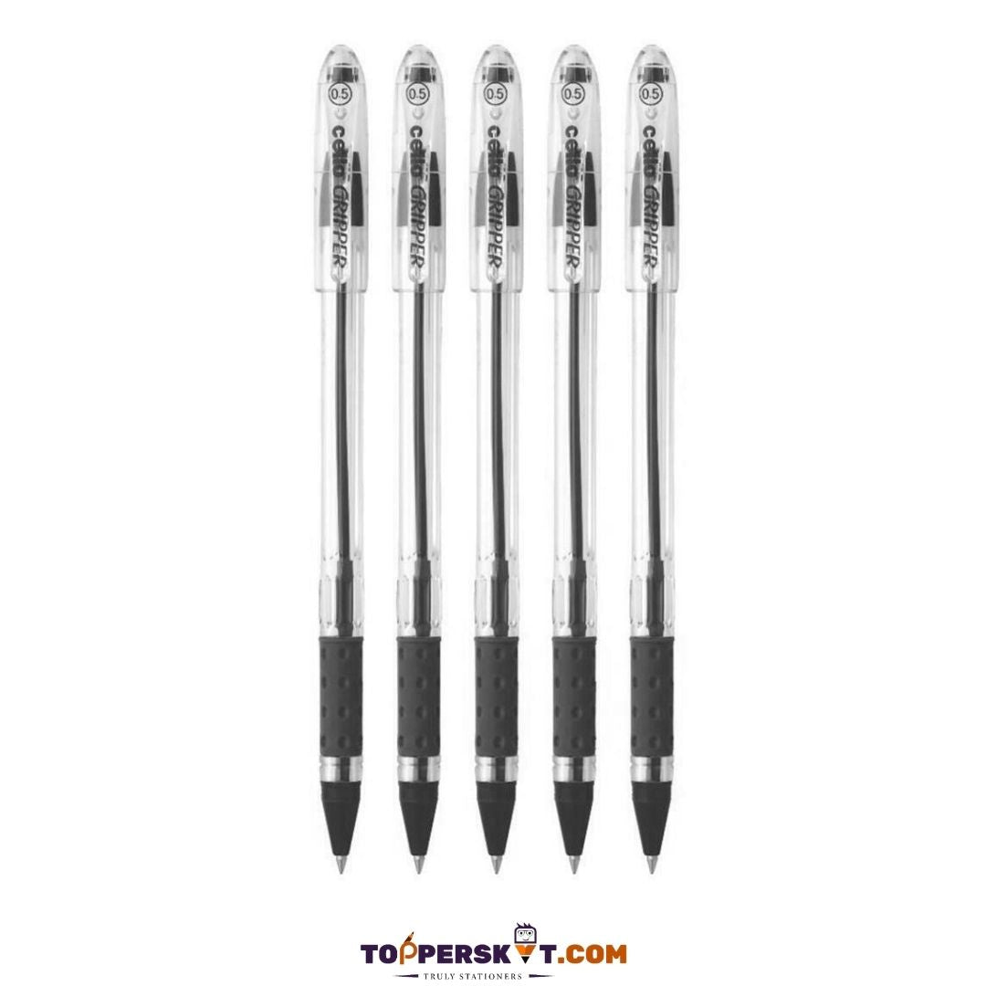 Cello Gripper Ball Pen – Black : Effortless Precision, Unmatched Comfort ( Pack of 1 ) - Topperskit LLP