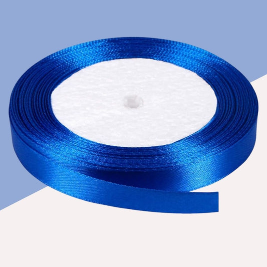 Cloth Ribbon - Blue ( 0.5 inch ) : Perfect for Crafts and Decorations ( Pack of 1 ) - Ribbons - TOPPERSKIT