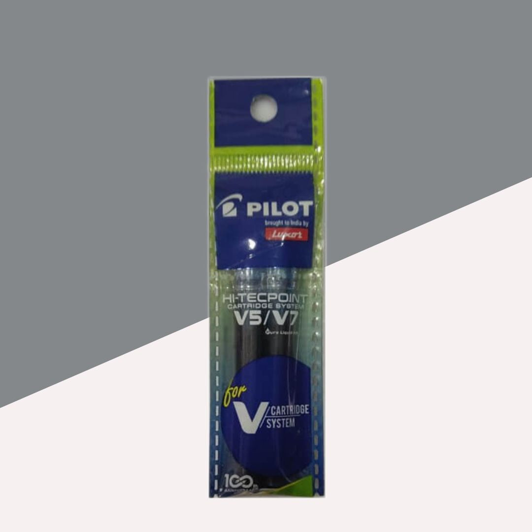 Pilot V5/V7 Ink Cartridge – Black: Elevate Your Writing with Precision and Elegance in Every Stroke ( Pack of 2 ) - Topperskit LLP