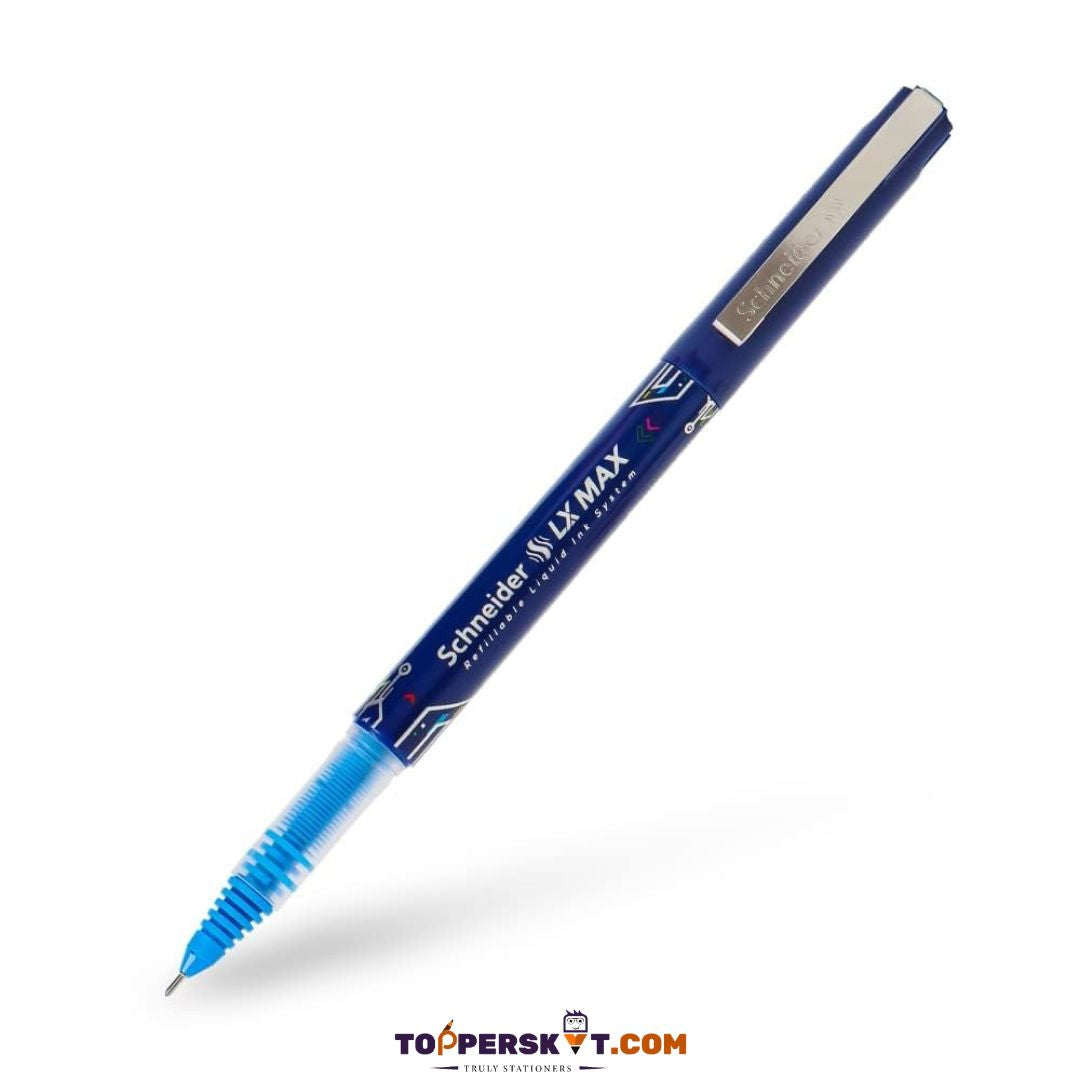 LX Max Refillable Liquid Ink Roller Pen -Blue (Pack of 1)