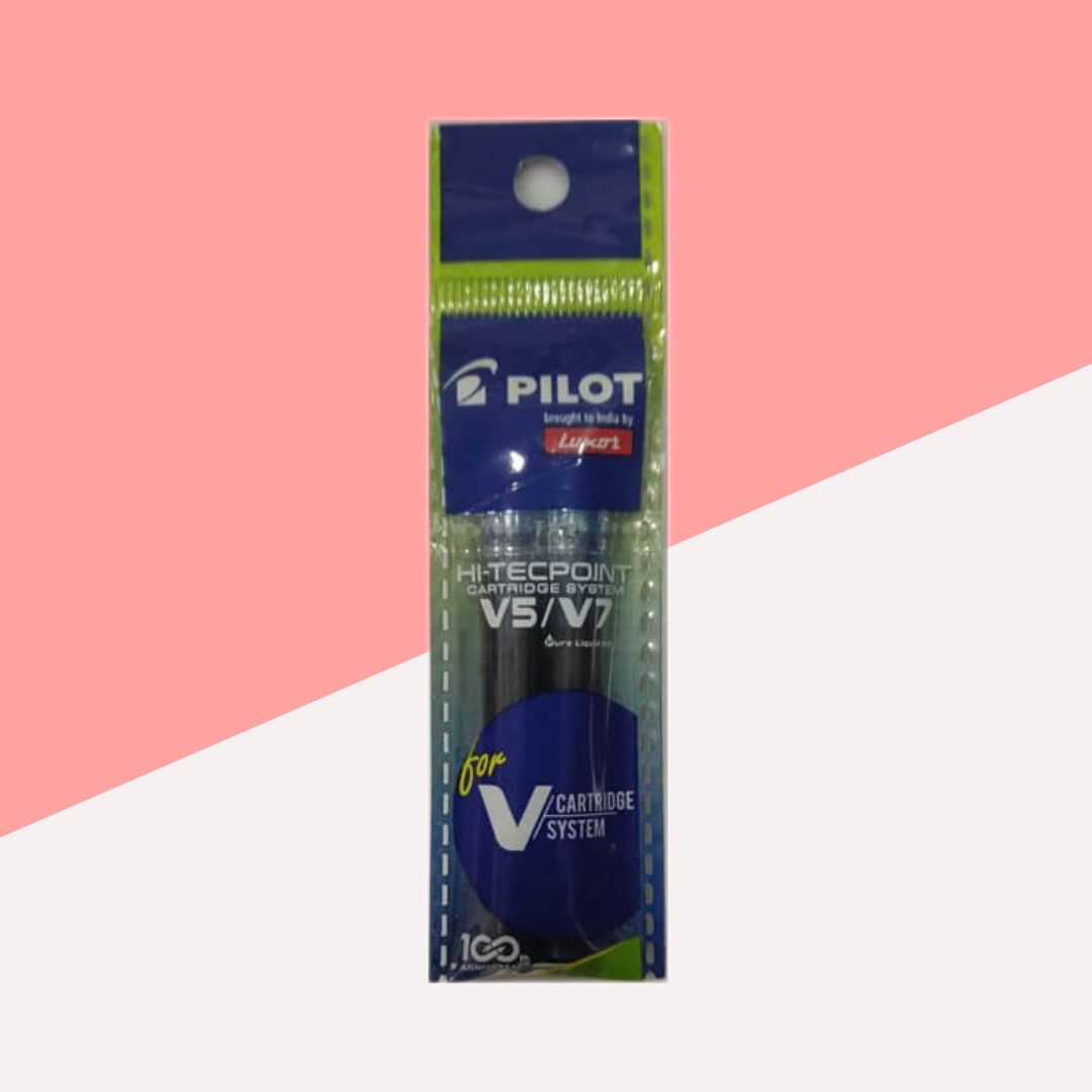 Pilot V5/V7 Ink Cartridge – Red : Elevate Your Writing with Precision and Elegance in Every Stroke ( Pack of 2 ) - Topperskit LLP