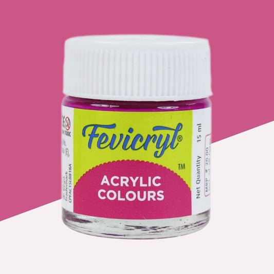 Fevicryl Acrylic Colour – Pink : Elevate Your Artistic Expressions with Vibrant Hues ( Pack of 1 ) - Topperskit LLP