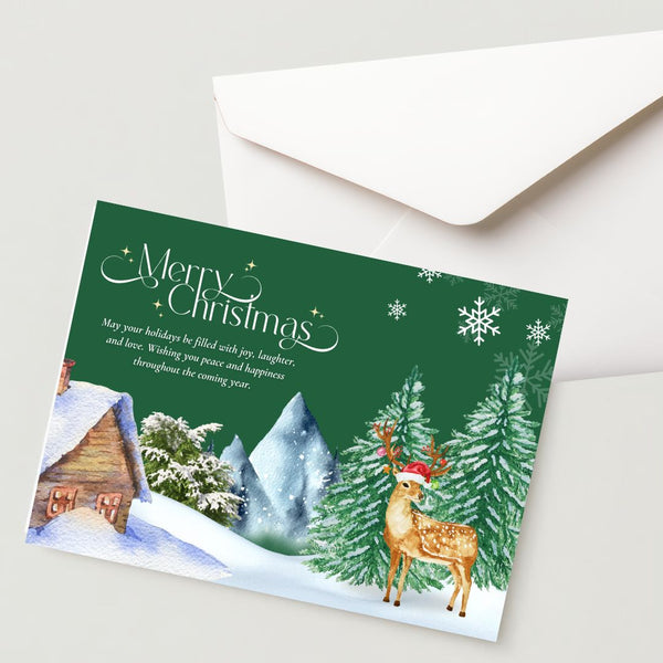 (4 Pcs.) Christmas Greeting Card with Envelope
