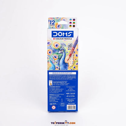 Doms Supersoft Bi-Colour Pencil (Set of 12)