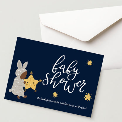 Premium Baby Shower Greeting Card - 300 GSM Cold Pressed Paper With 1 Envelope