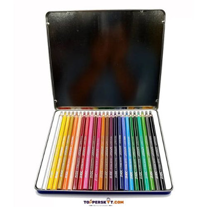 Doms Super Soft  Premium Quality Colour Pencils With Metal Box (Set of 24)