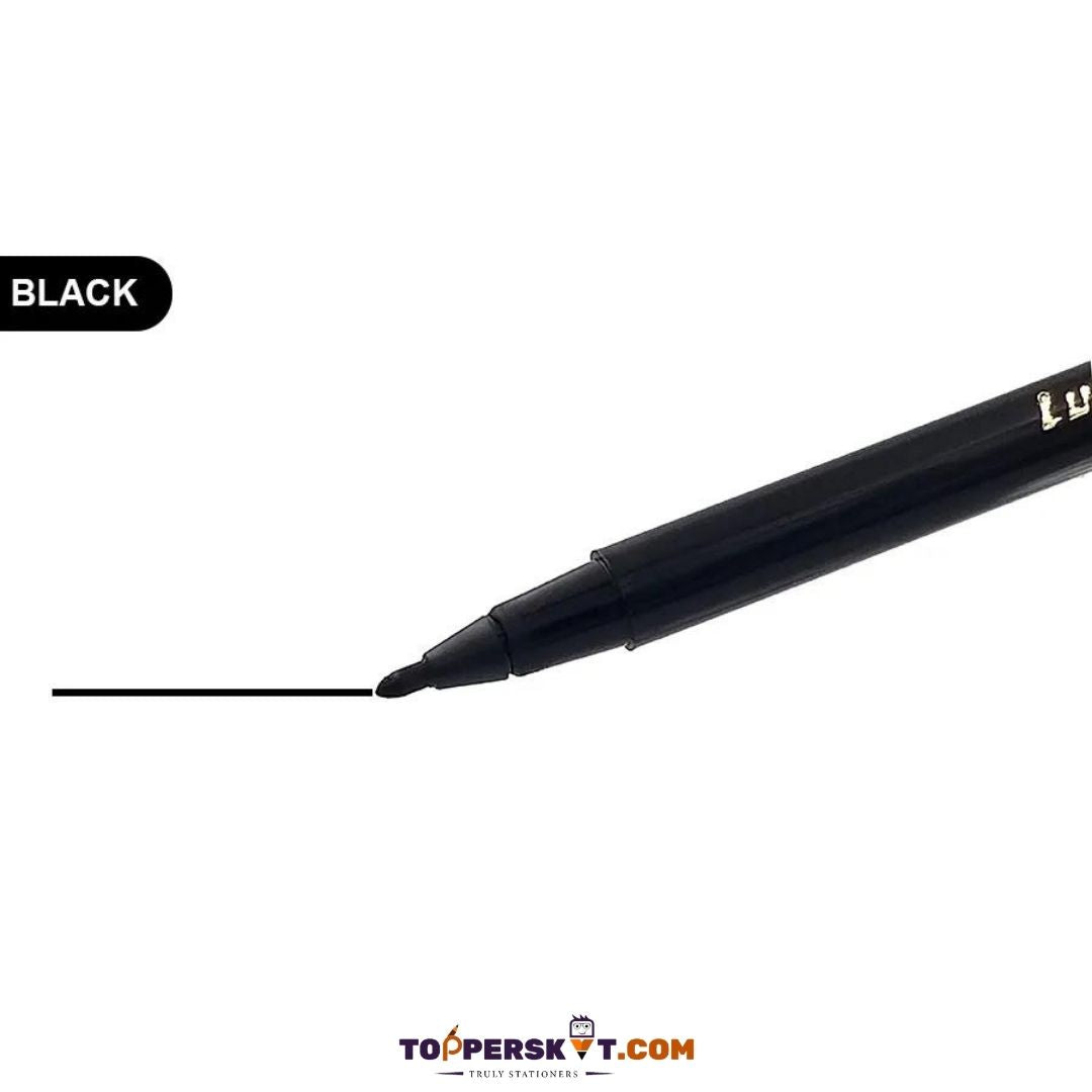 Luxor Sketch Pens - Black: Premium Precision Pens ( Set Of 10 ) - Topperskit LLP