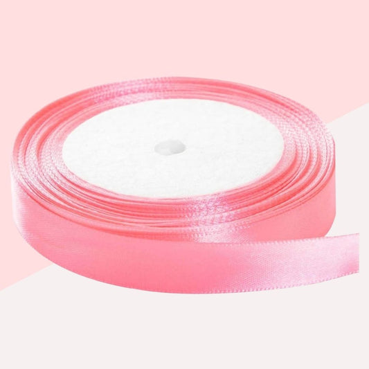 Cloth Ribbon - Pink ( 0.5 inch ) : Perfect for Crafts and Decorations ( Pack of 1 ) - Ribbons - TOPPERSKIT