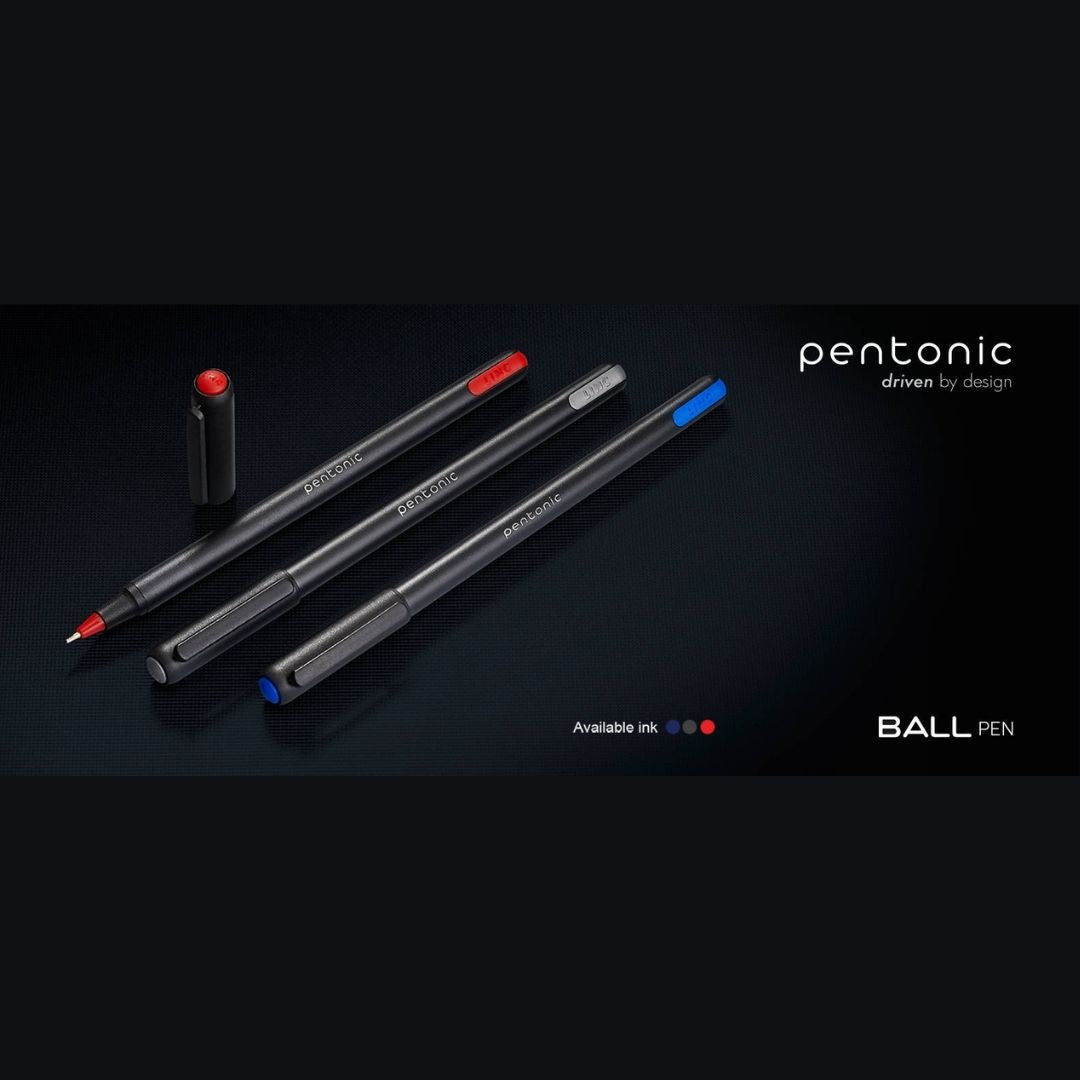 Linc Pentonic Ball Point Pen – Red : Unleash Bold Writing with Effortless Elegance ( Pack of 1 ) - Topperskit LLP
