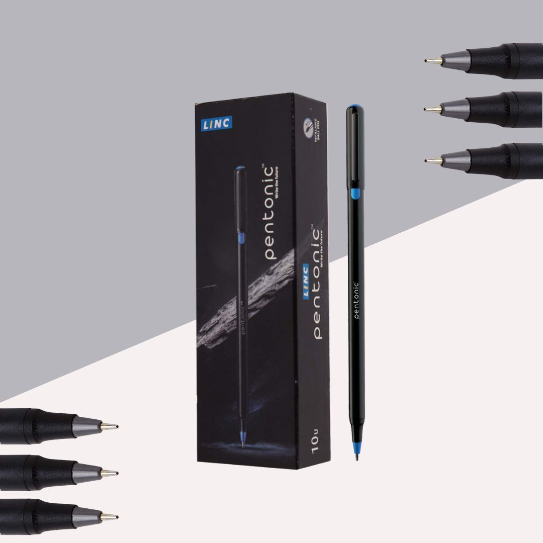 Linc Pentonic Ball Point Pen – Black: Unleash Bold Writing with Effortless Elegance ( Pack of 1 ) - Topperskit LLP