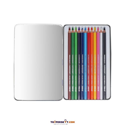 Doms Super Soft  Premium Quality Colour Pencils With Metal Box (Set of 12)