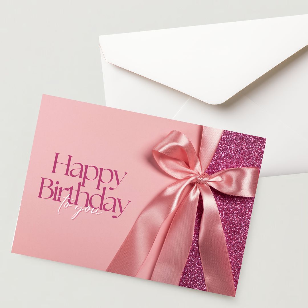 Premium Birthday Card with Envelope 300 GSM Cold-Pressed Paper (Pack of 1)