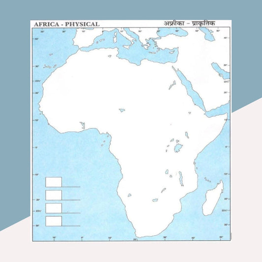 Africa - Physical Map ( Set of 10 ) - Topperskit LLP