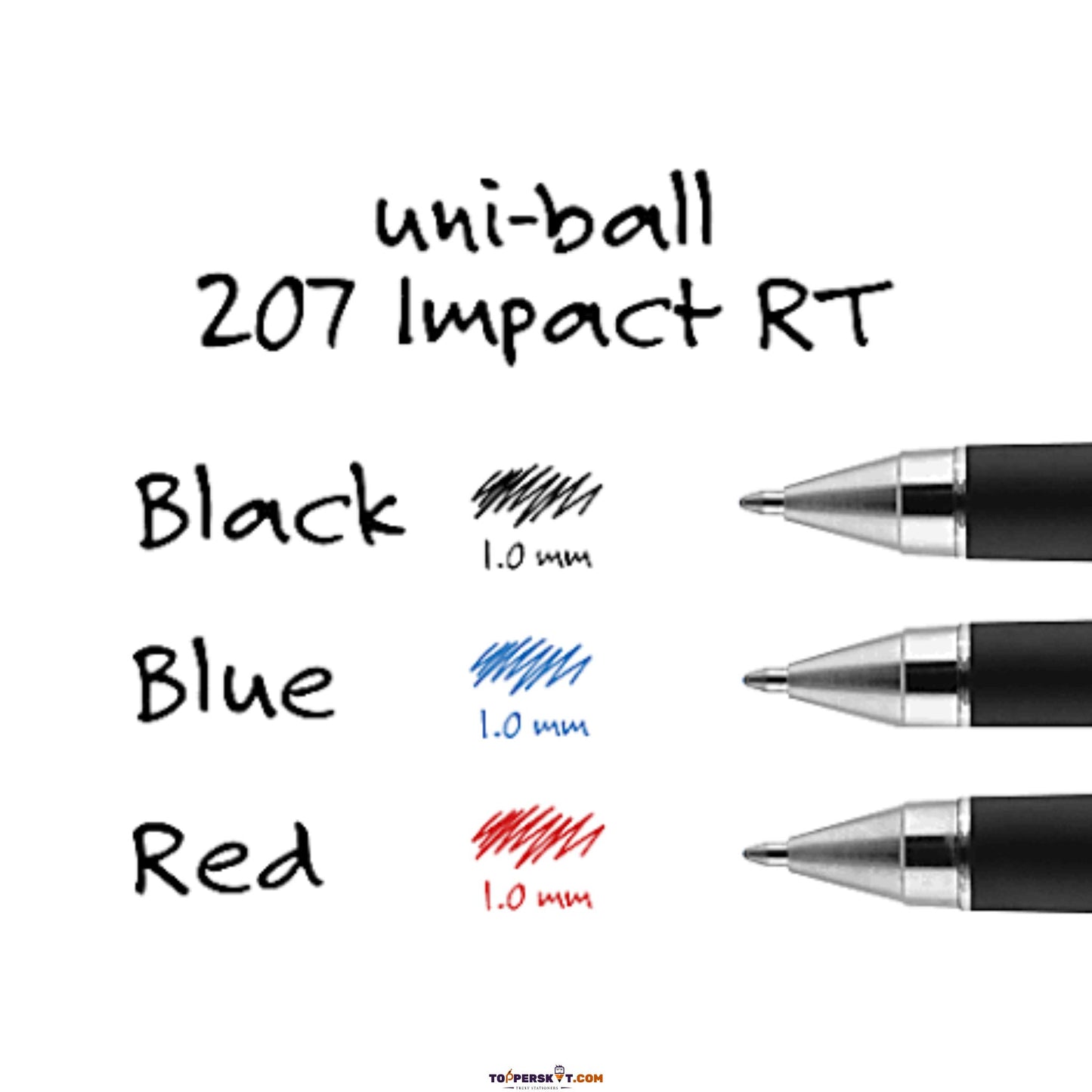 Uni-ball Gel Impact RT Gel Ink Roller Ball Pen Black (Pack Of 1)