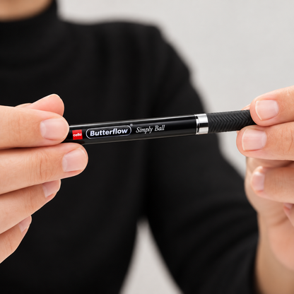 (5 pcs)Cello Butterflow Ballpoint Pen – Black