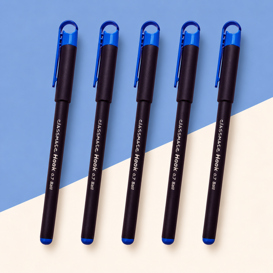 (5 Pcs.) Classmate Hook 0.7 Ball Pen-Blue