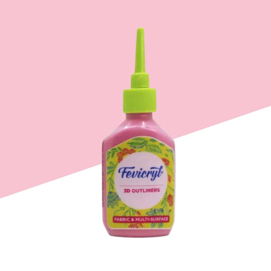 Fevicryl 3D Outliner - Pearl  Pink, 20ml (Pack of 1)