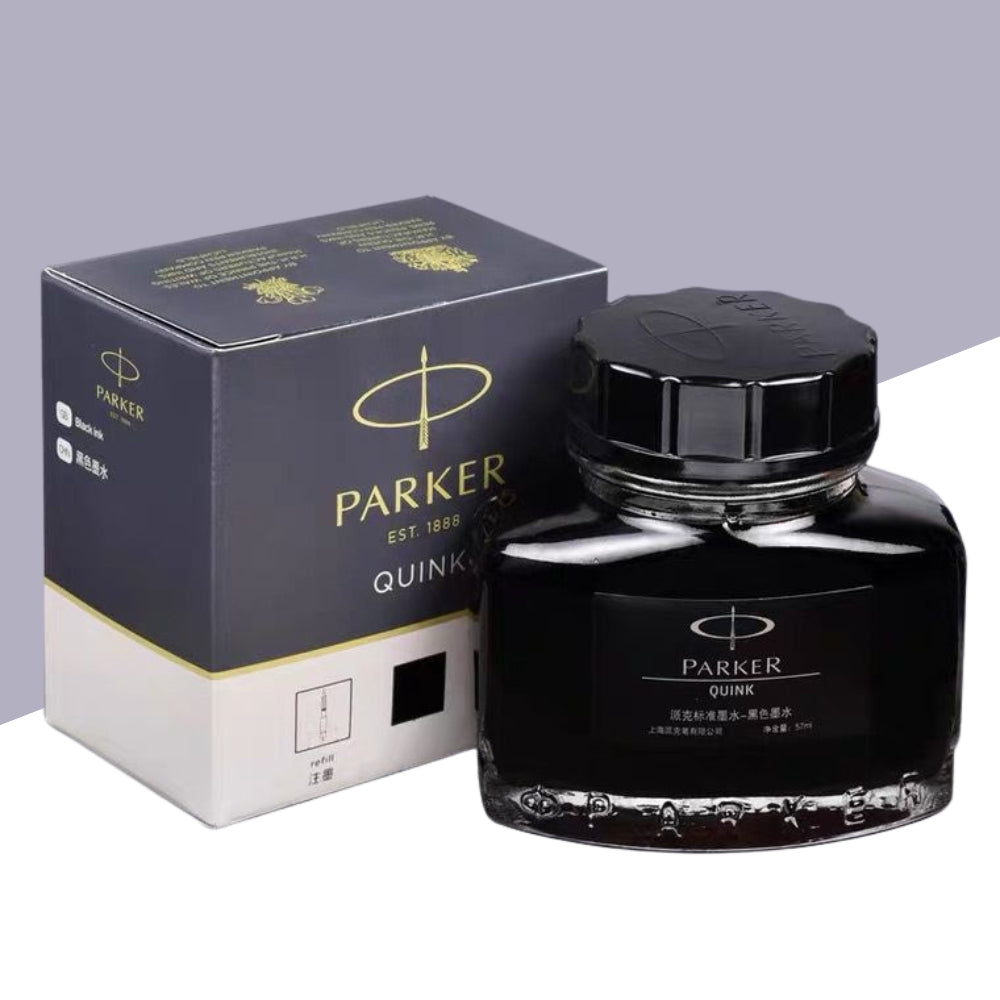 Parker EST. 1888 Quink 30ml Black Ink Bottle (Pack of 1)