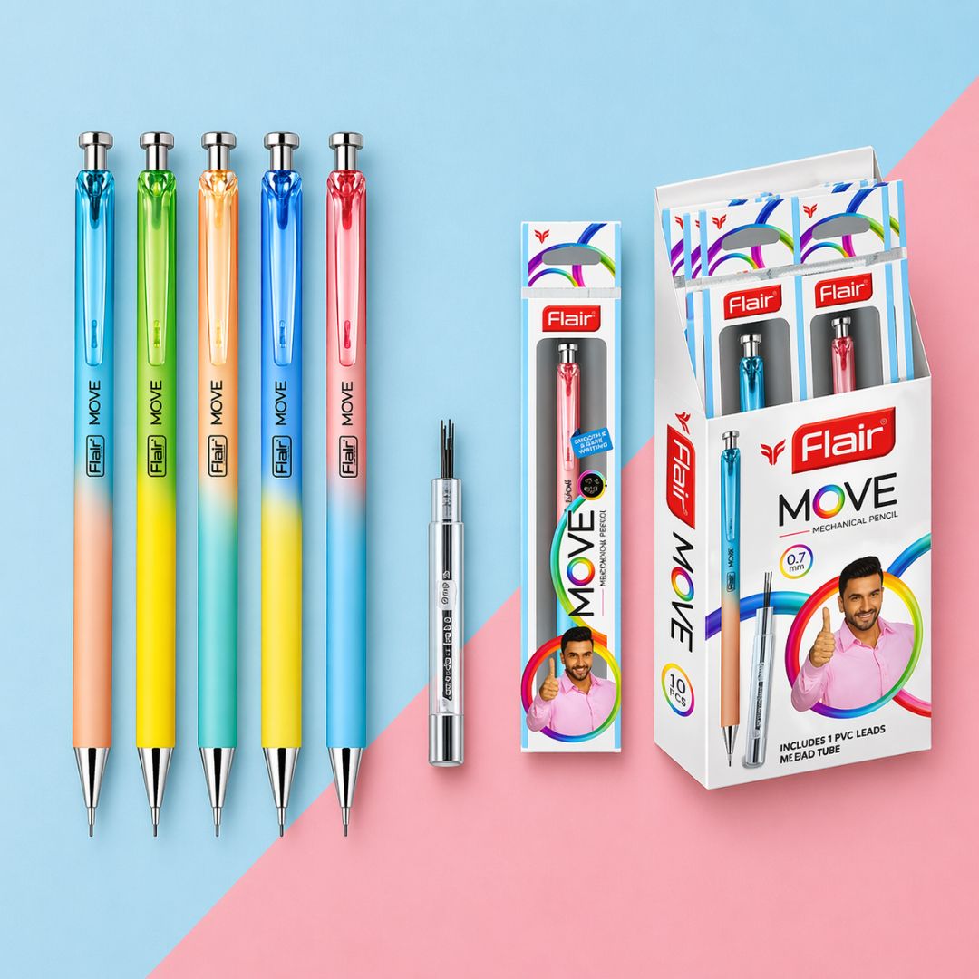 Flair MOVE 0.7mm Mechanical Pencil | Smooth Click Mechanism- (Pack of 1)