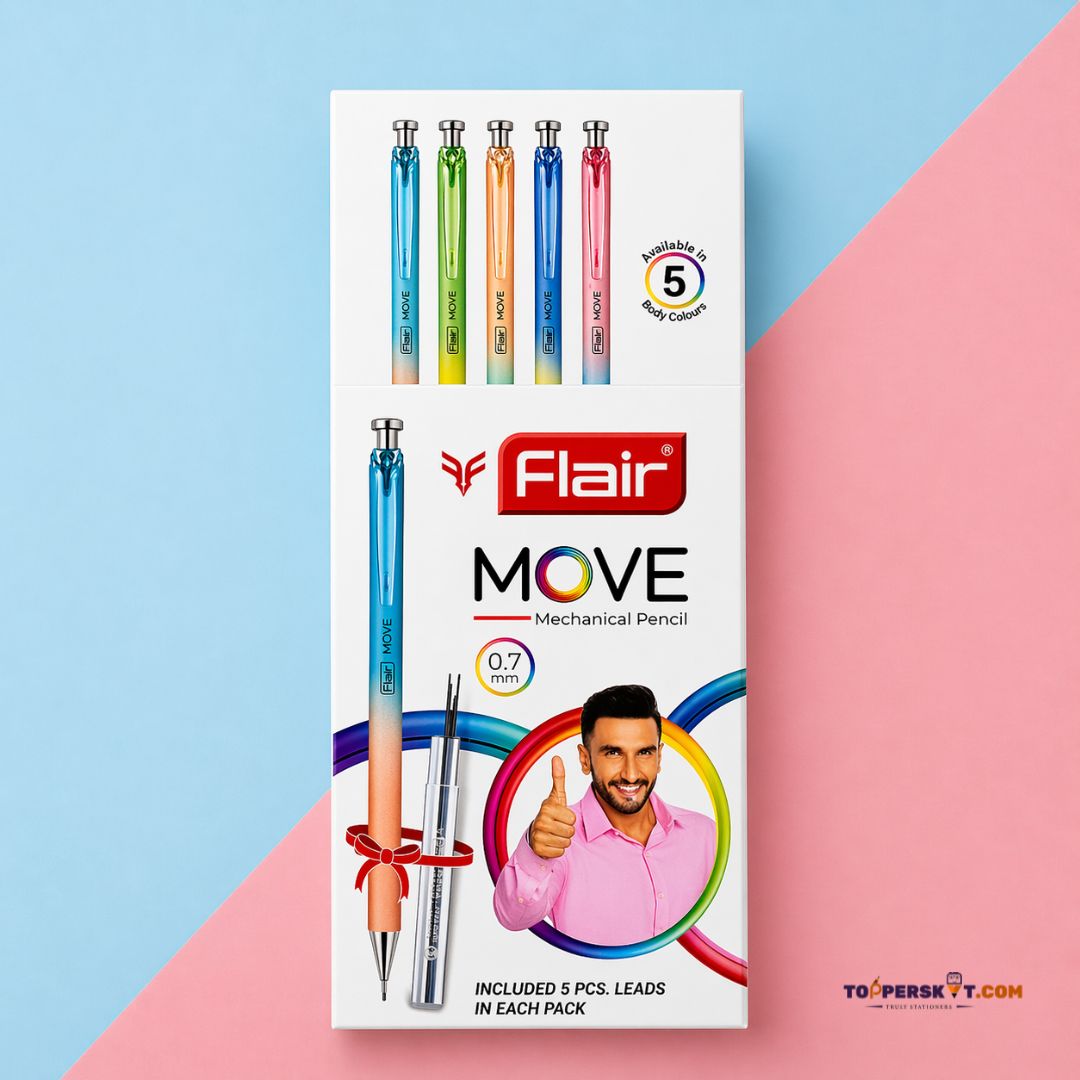 Flair MOVE 0.7mm Mechanical Pencil | Smooth Click Mechanism- (Pack of 1)
