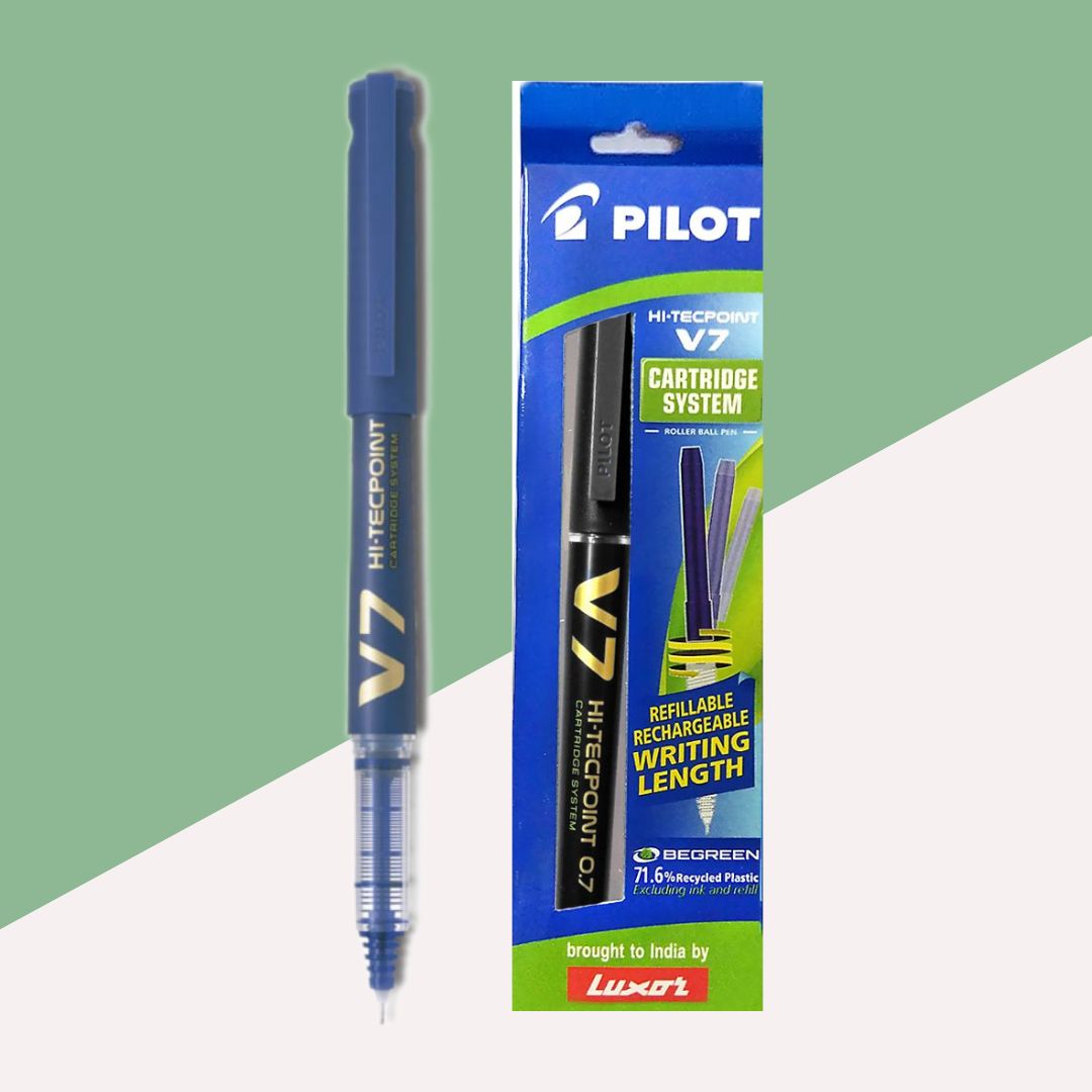 Pilot V7 Hitech Point Gel Pen Cartridge System – Green : Precision Redefined ( Pack of 1 ) - Topperskit LLP