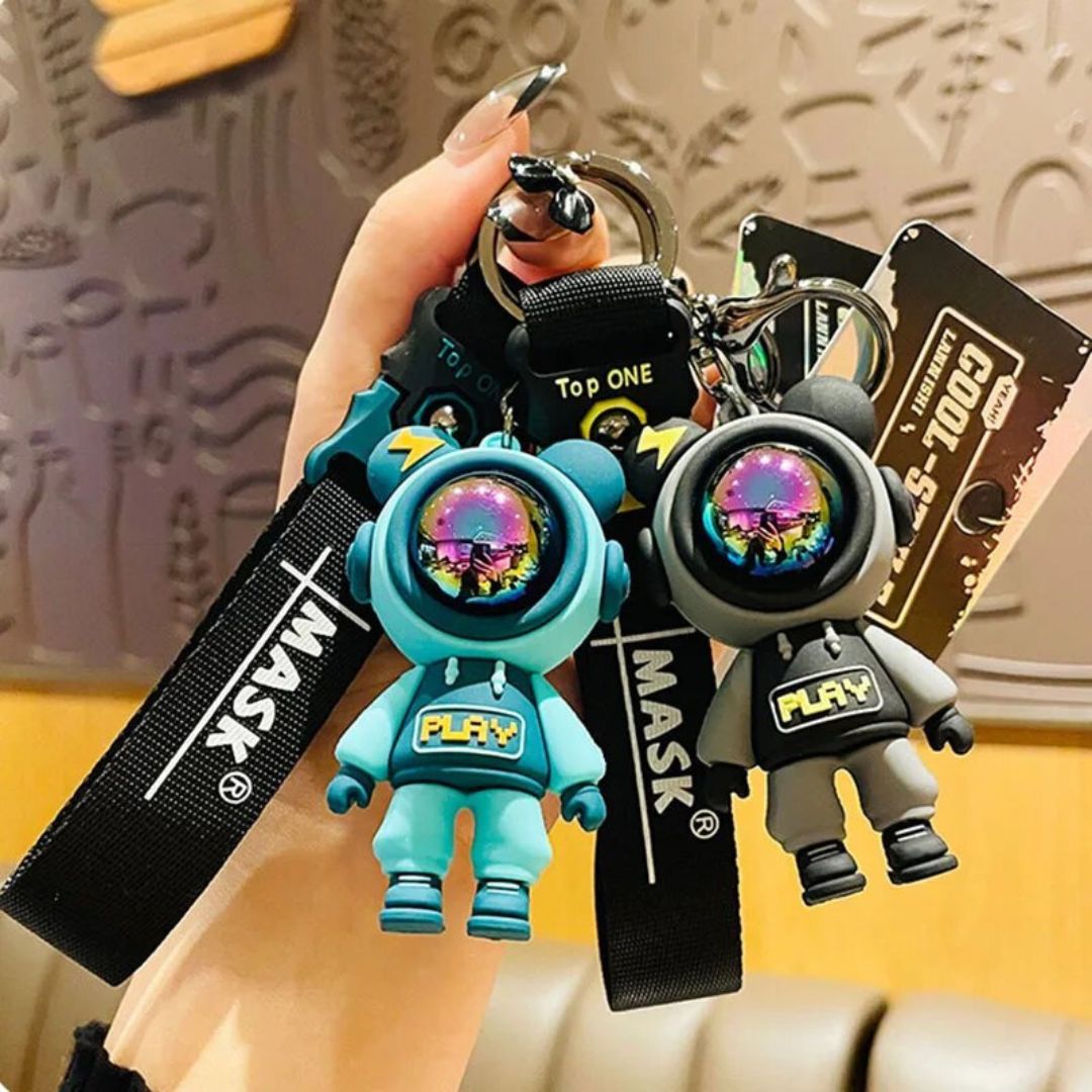 Golden Ruber Key Rings Whimsical 3D Rubber Silicon Cartoon Keyrings ( Pack of 1 ) - Topperskit LLP