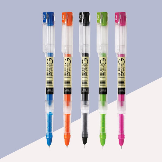 Flair Inky Glass Fountain Pen - Blue Ink (Pack of 1)