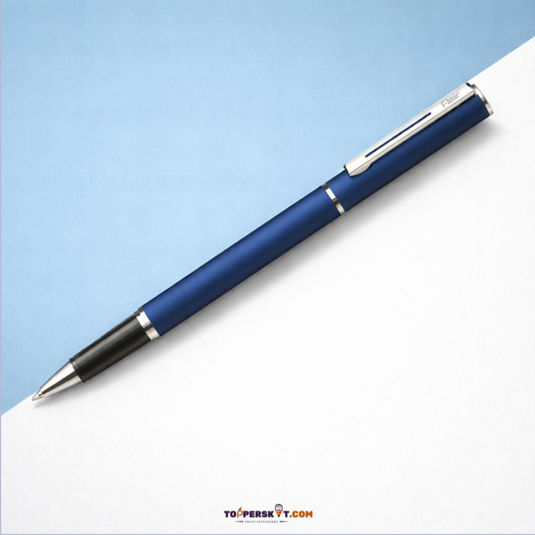 Flair Prime Metal Rollerball Pen- Blue Ink (Pack of 1)