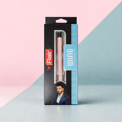Flair Wing Metal Ballpoint Pen- Blue Ink (Pack of 1)