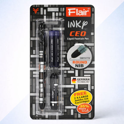 Flair Inky Ceo Fountain Pen Blue Ink (Pack of 1)