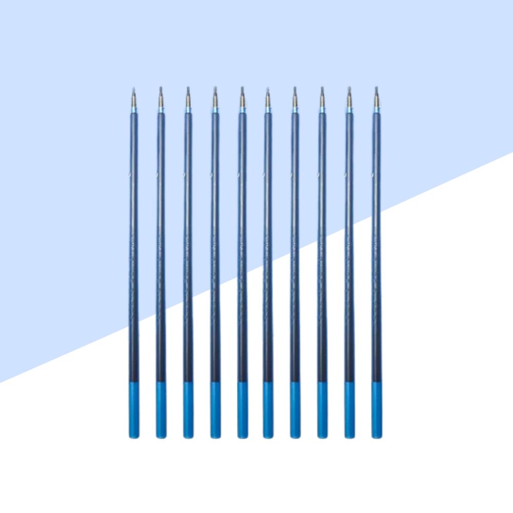 (10 pcs.) Win Guide Ball Pen Refills  0.6mm- Blue