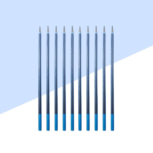 (10 pcs.) Win Guide Ball Pen Refills  0.6mm- Blue