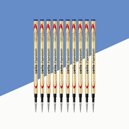 ( 10 pcs.) Cello Papersoft Ball Pen Refill - Blue