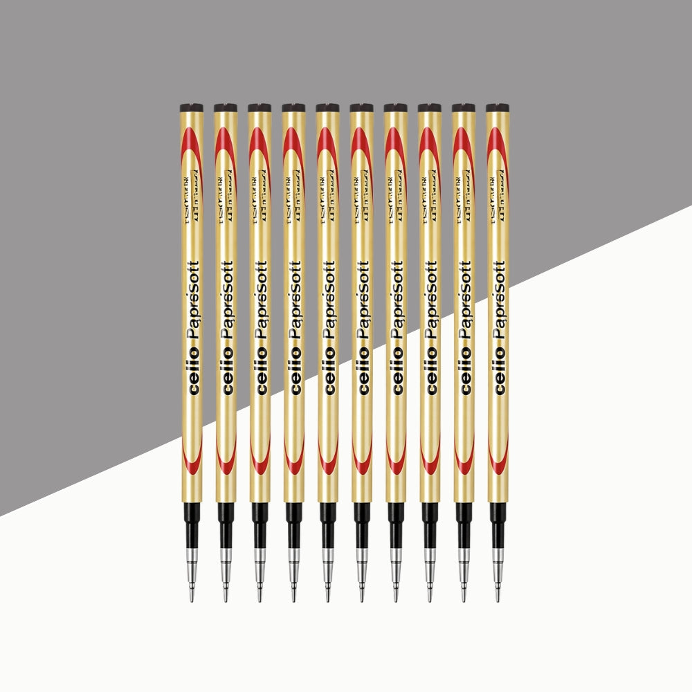 ( 10 pcs.) Cello Papersoft Ball Pen Refill - Black
