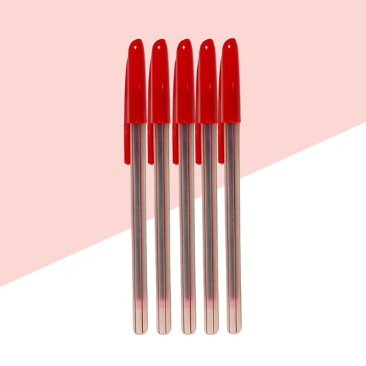 Linc Starline Ball Pen – Red ( Pack of 5 )