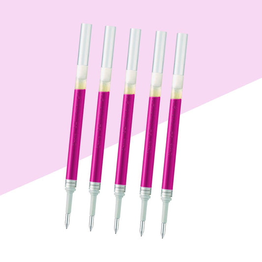 (5 Pcs. ) Pentel Energel 0.7 mm Gel Refill – Pink