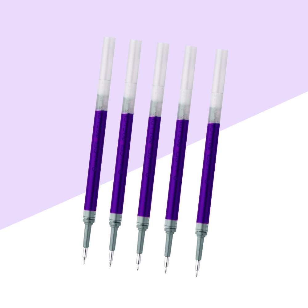 (5 Pcs. ) Pentel Energel 0.7 mm Gel Refill – Violet