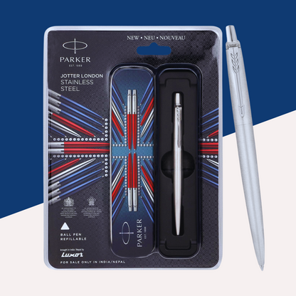 Parker EST-1888 Jotter London Stainless Steel Ball Pen- Blue  (Pack of 1)