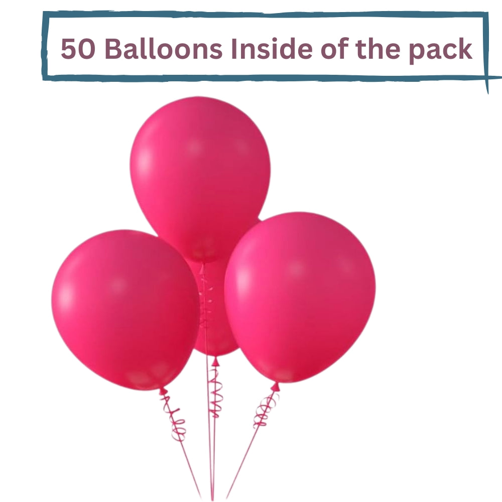 Party Balloons - Metallic Grey, Made from Natural Rubber Latex (Pack of 50)