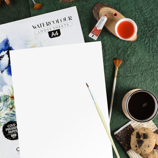 Scholar Water Colour Loose Sheet A4 - Cold Pressed 300 GSM (Pack of 10)