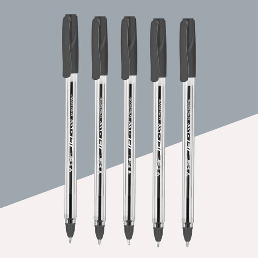 Flair Jet Line Ball Pen  – Black : Effortless Writing with Bold Precision ( Pack of 5 ) - Topperskit LLP